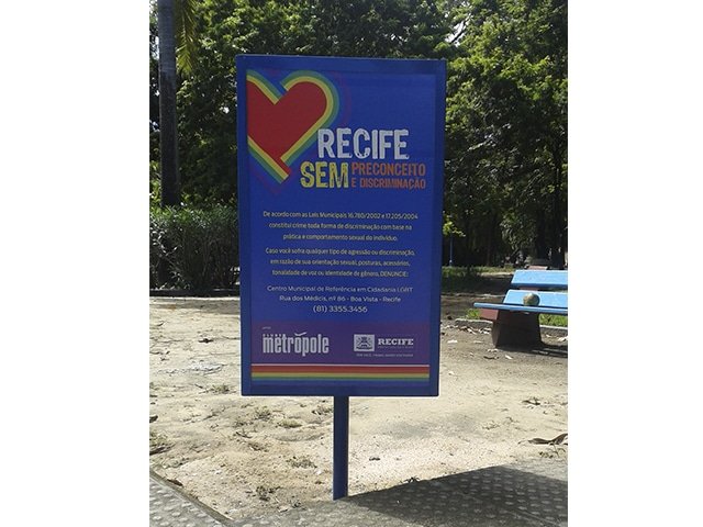 Placa SUDENE em aço inox fabricada em Recife pela Belplac