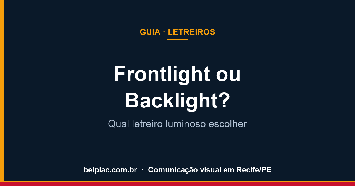 Frontlight ou backlight?
